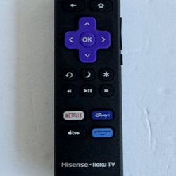 OEM Replacement Remote Control Compatible with Hisense Roku TV 4k Smart HDTV Hisense Roku  with Netflix, Apple TV+, Primevideo, and Disney+,