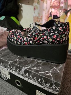 Demonia Flower Child Mary Jane Platform