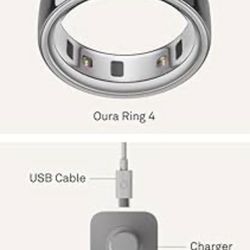 Oura Ring 4 - Smart Silver Unisex Ring | size 6
