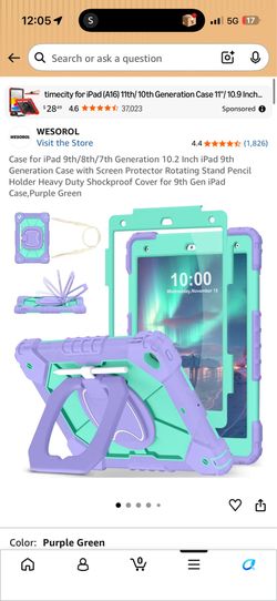 New Case for iPad 9th/8th/7th Generation 10.2 Inch iPad 9th Generation