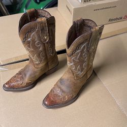 Tony Lama Little Girls Leather Boots Size 11D