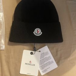 Moncler Brand New Ribbed Wool Beanie w/ Logo
