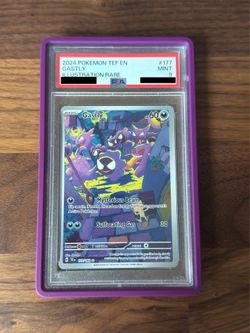 PSA 9 GASTLY #177 POKEMON TEMPORAL FORCES