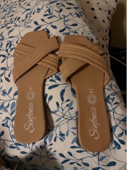 Tan sandals