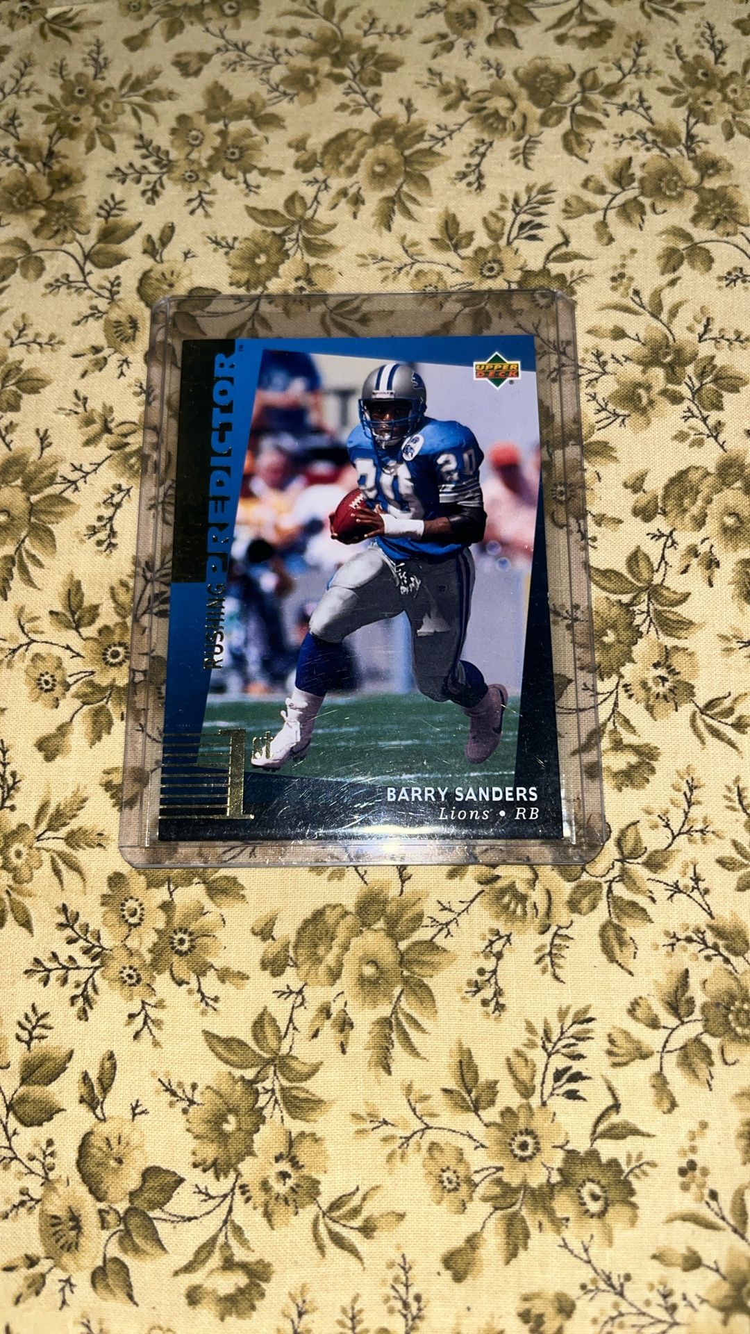 Upper Deck 1994 Barry Sanders Rushing Predictor