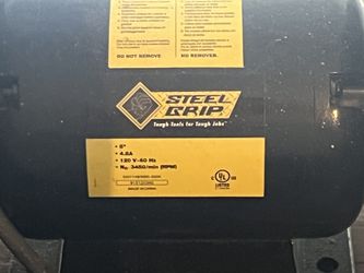 Steel grip 4.8 amp bench grinder