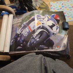 signed Suzuki poster