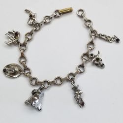 Plated Western Charm Bracelet 