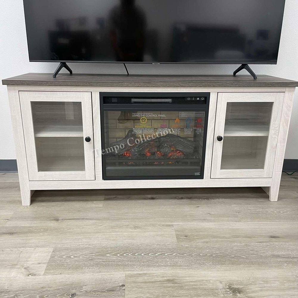 TV Console with Electric Fireplace