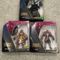League Of Legends Thresh Wukong Zed Action Figures 