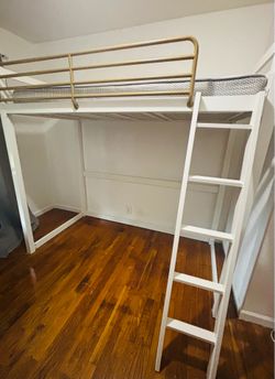White bunkbed