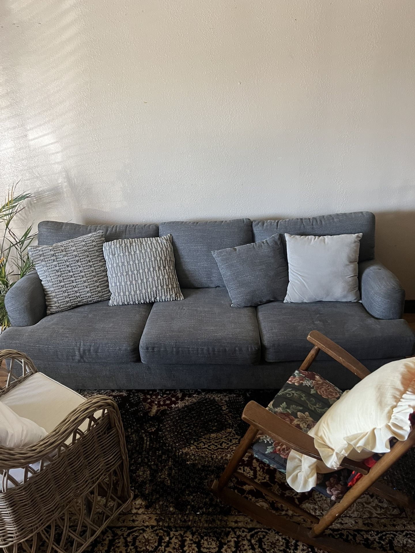 Used Blue Couch Sofa 
