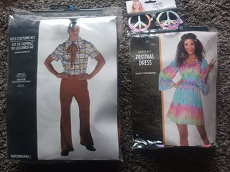 Couples Halloween Groovy 60's Costumes