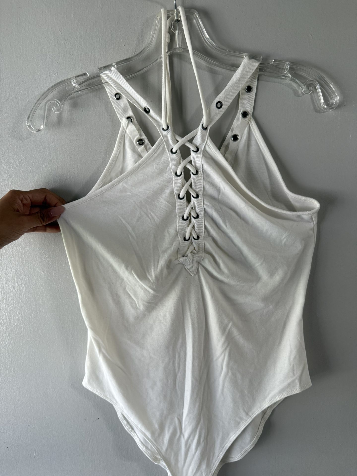 Sexy White Bodysuit