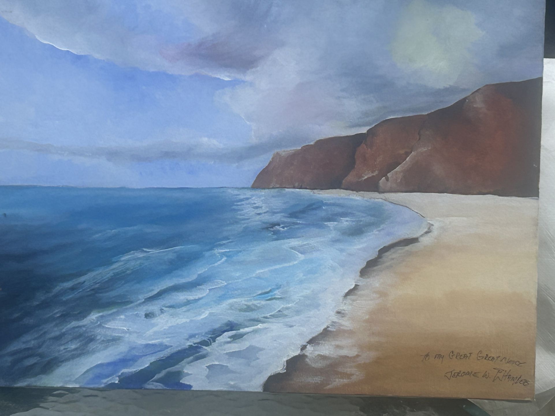 Oil On Canvas Jerome W. Chambers Oil On Canvas 20 X 16