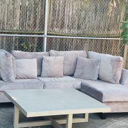Grey 2 Piece Sectional