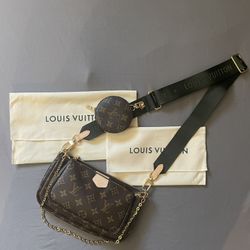 BRAND NEW - Louis Vuitton Multi Pochette Accessiores Khaki
