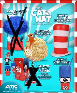 Cat in the hat AMC popcorn bucket