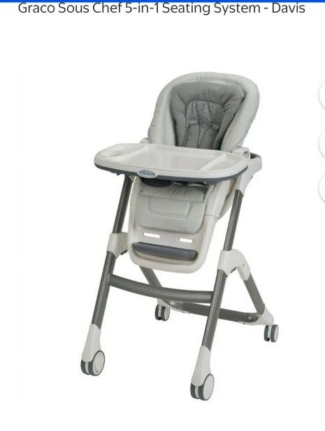 Baby.
High chair and walker