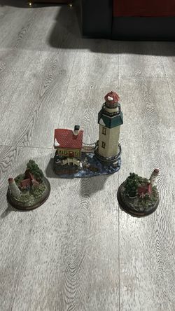 3Lighthouse Figurine Collectibles Set of  3