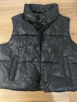 Womens old navy leather vest size medium