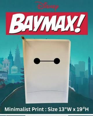 Disney Big Hero Six - Baymax Minimalist Print
