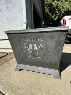 Raiders Fire Pit With Grill Top