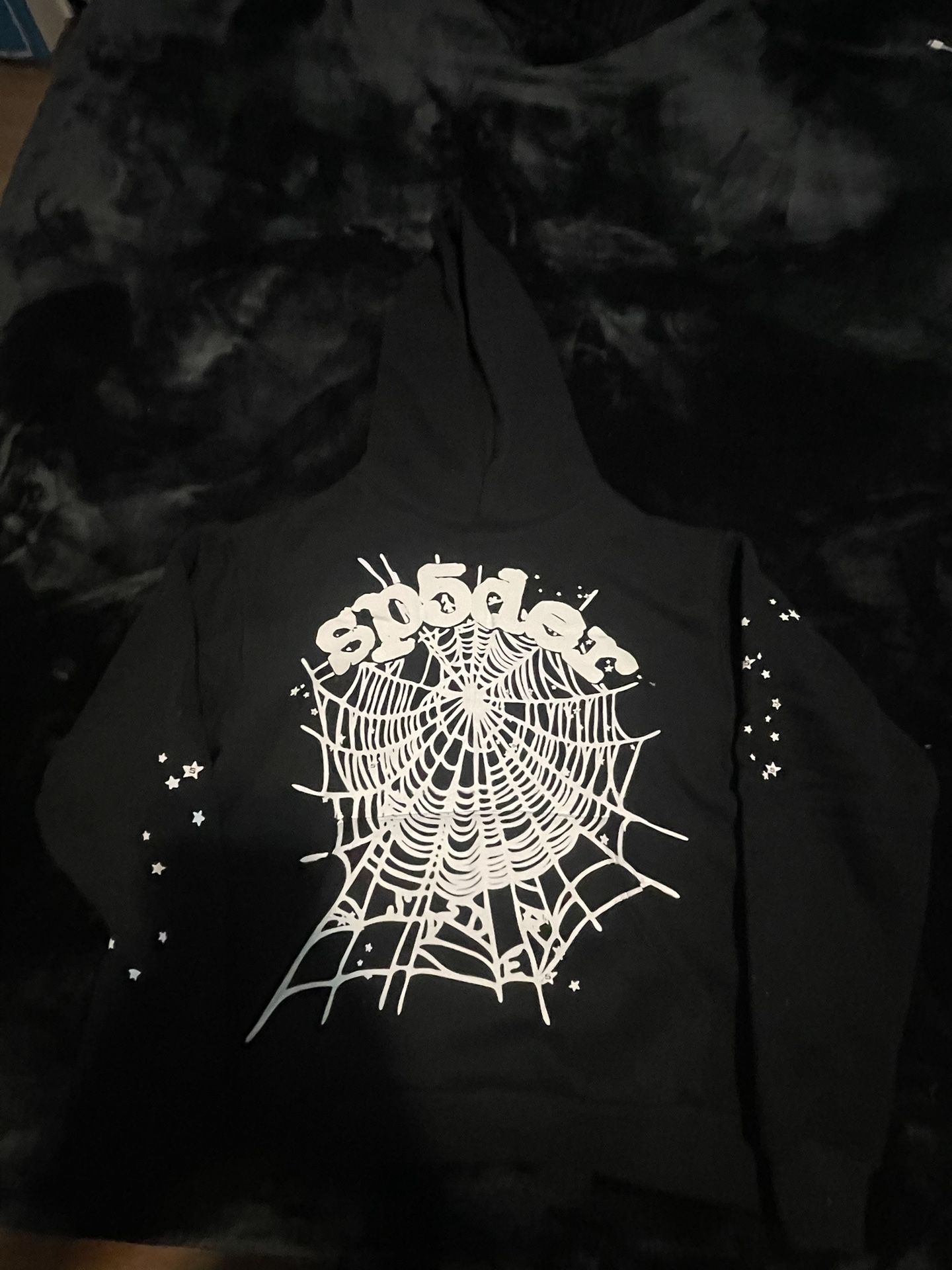 Black OG Sp5der Hoodie