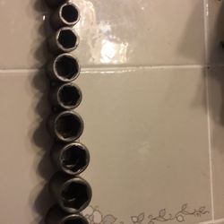 Snap On 3/8  Drive Sae 6 Point Shallow Well Socket Set 