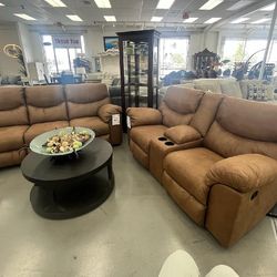 SOFA SET MANUAL RECLINER REG PRICE 1599