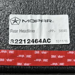 Rear Headliner New for Jeep Wranglers 2011-2018 never Installed with 3M Tape  In Tact 