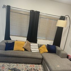 L Shape Couch With Cushions 