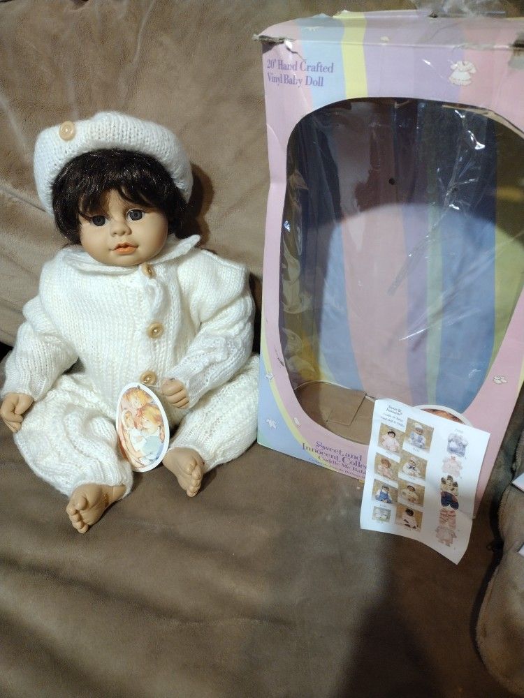 Heritage Mint Sweet and Innocent Collection 20" Cuddle Me Babies 2001 Doll vinyl