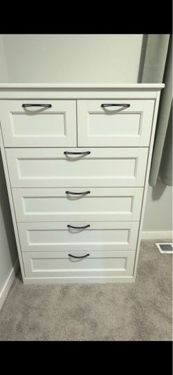 Solid Wood White Drawers