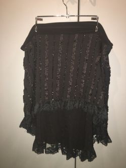 Cute Black Lace Skirt