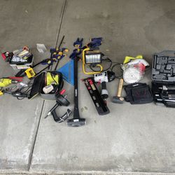 Nail gun, Sledge Hammer, Saws And Other Tools