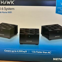 Netgear nighthawk mesh wifi 6 system