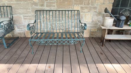 Wrought Iron Settee