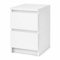IKEA White 2-Drawer Nightstand