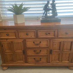 Solid Wood Buffet Cabinet GREAT CONDITION!