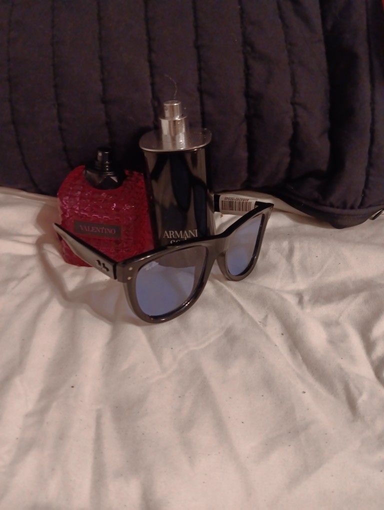 All Brand New RayBan Wayferers New Ones Curved Lens  New Women's Valentino Pink Perfume And Mens Armani Code New..nice.!!@