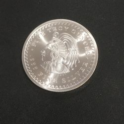 5 Oz Aztec Silver Coin