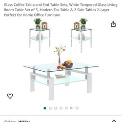 Coffe Table With Matching End Tables