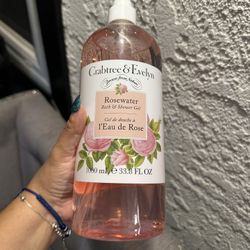 CRABTREE & EVELYN ROSEWATER BATH AND SHOWER GEL $20 