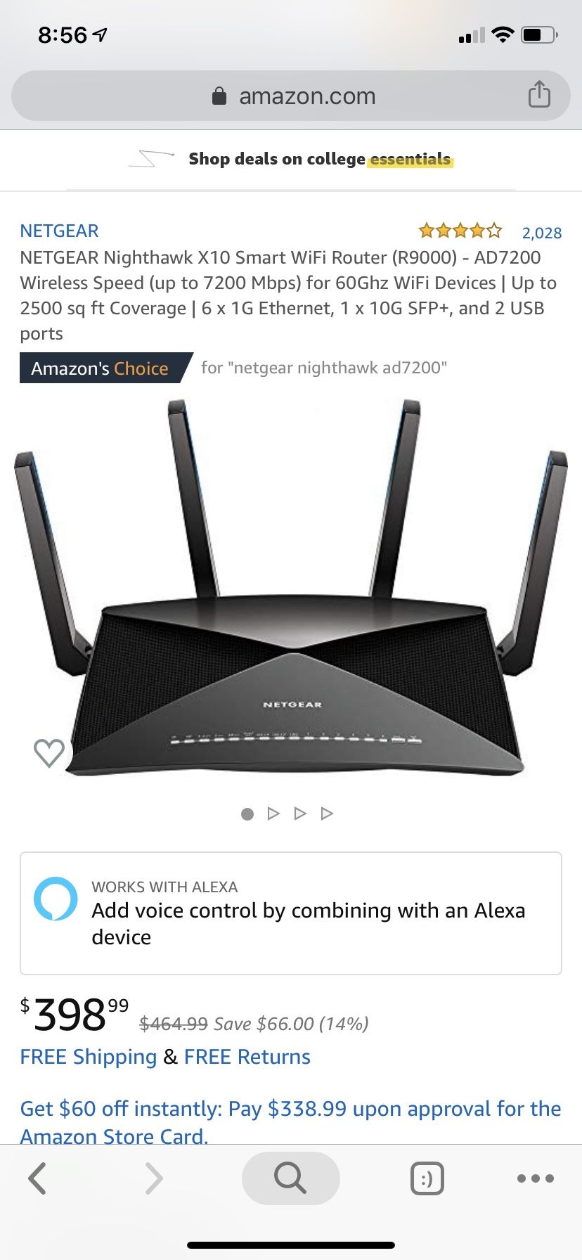 Netgear 7200 router Clearance