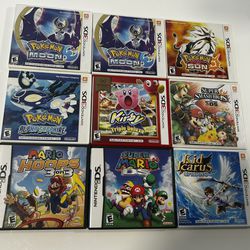 Ds/3ds Games Nintendo Lot Individual 