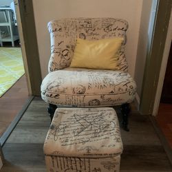 Chair With Ottoman 