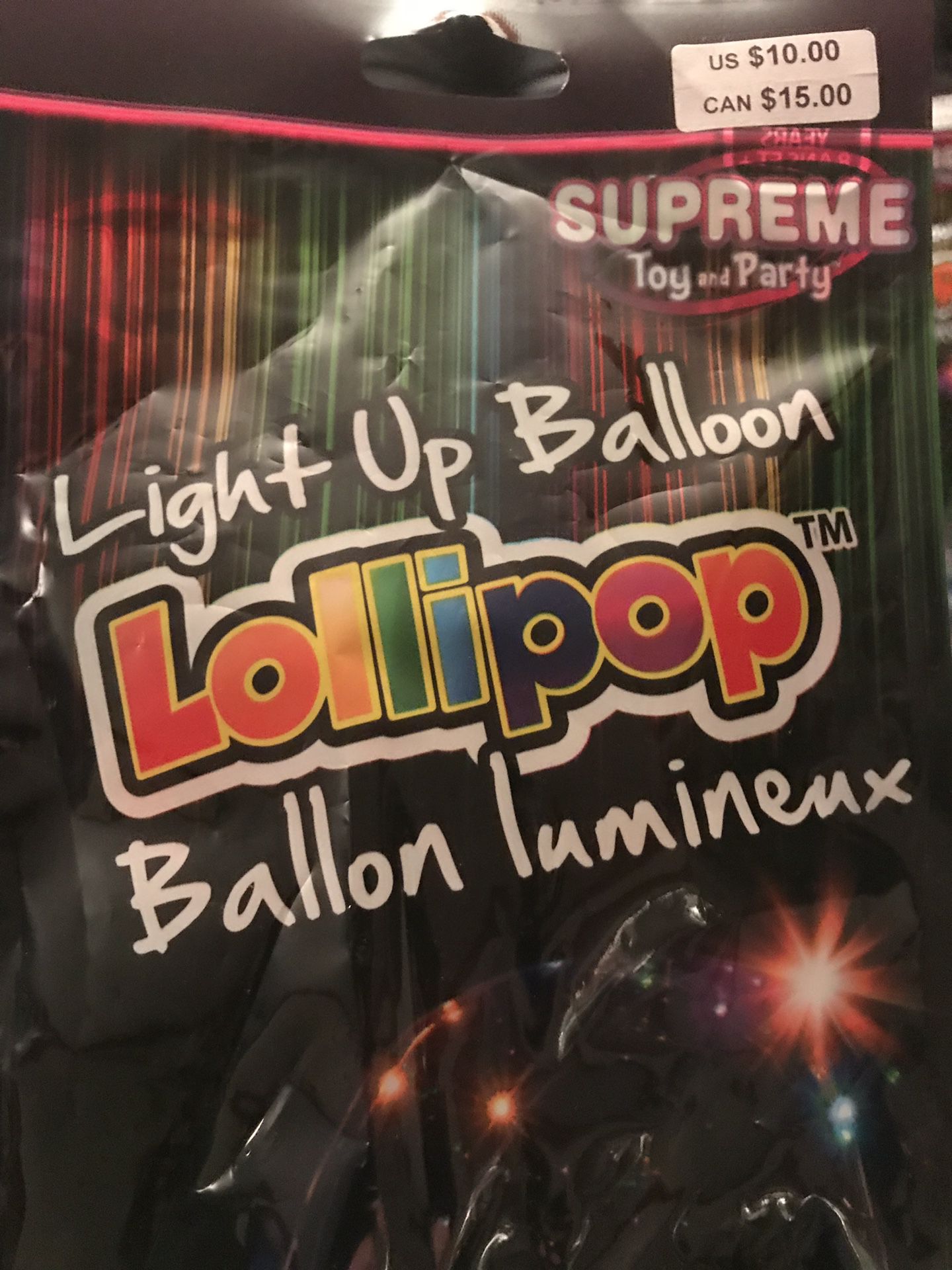3 light up balloon Lumineux
