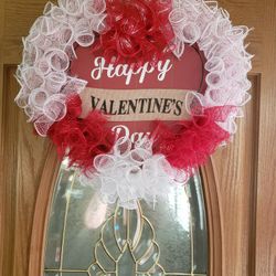 Valentine's Day Mesh Wreaths