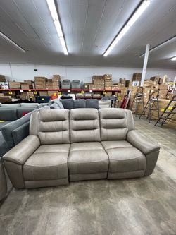 Mason Leather Power Reclining Sofa Power Headrest